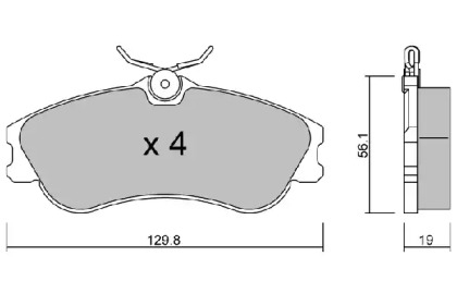 Дисковой тормозной механизм AISIN для PEUGEOT 306 Кабриолет (7D, N3, N5) 2.0 16V